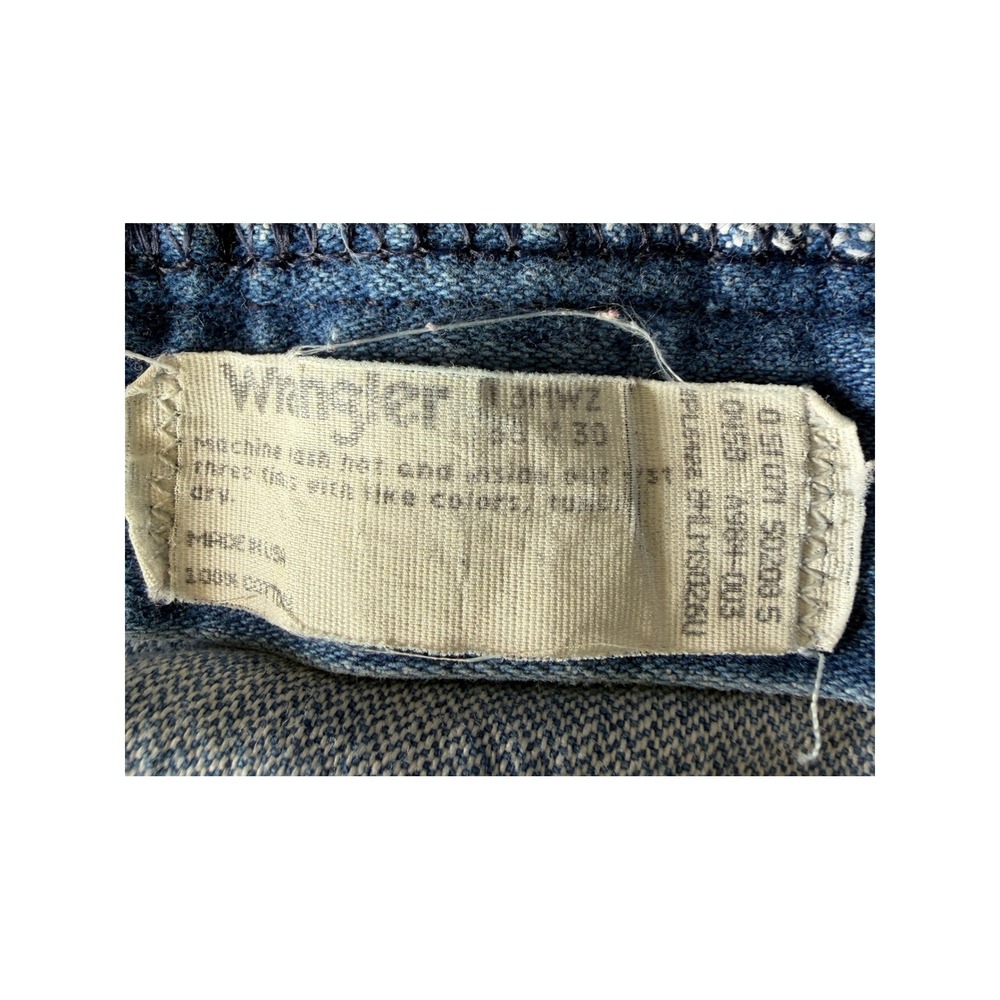 Wrangler 13MWZ Cowboy Cut Jeans Mens 33x30 Blue Denim Straight Leg Vintage USA - Picture 3 of 7